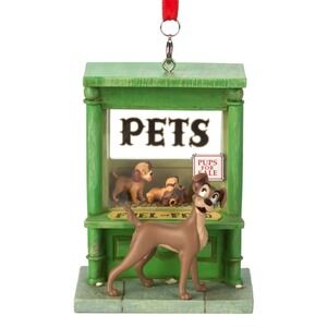 Disney World Lady & The Tramp-Pups For Sale Sketchbook Christmas Ornament 2023